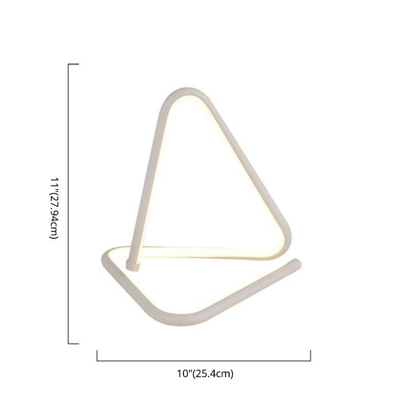 Modern Minimalist Minimalist Curved LED Lampada da tavolo Metal Table per soggiorno camera da letto