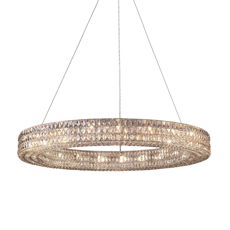 Anneau transparent K9 Crystal Plafond Light