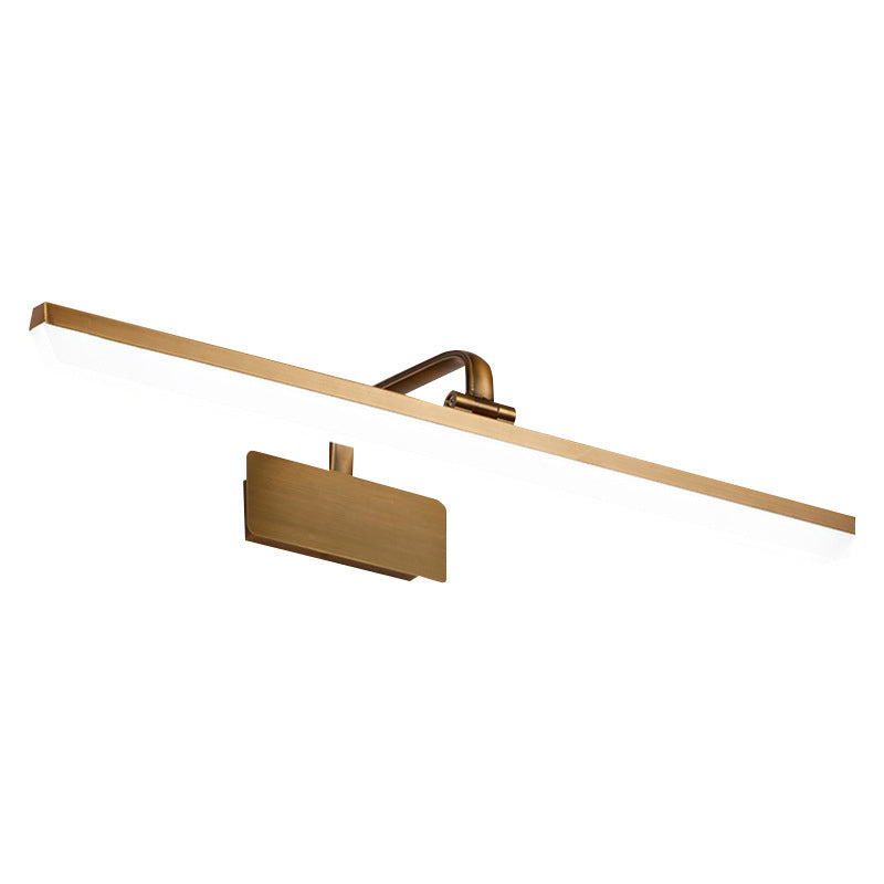 Vanité de salle de bain en métal à tête réglable Lumière moderne minimalisme LED LINDE LED Vanité acrylique