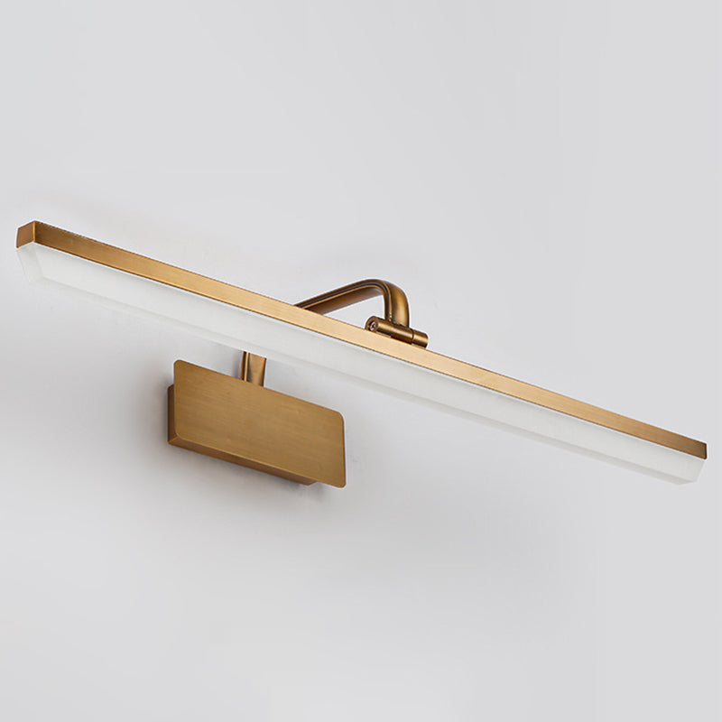 Vanité de salle de bain en métal à tête réglable Lumière moderne minimalisme LED LINDE LED Vanité acrylique