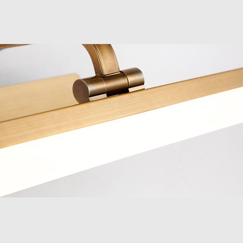 Vanité de salle de bain en métal à tête réglable Lumière moderne minimalisme LED LINDE LED Vanité acrylique