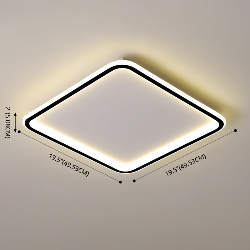 Luminaire de plafond encastré moderne en métal