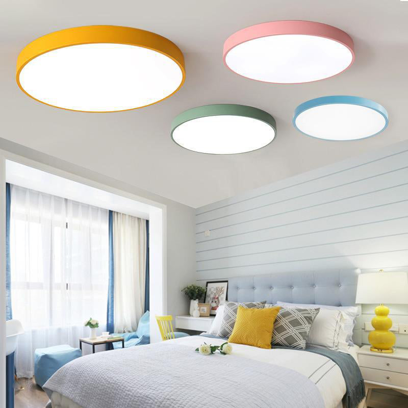 Luces led de montaje de montaje de descarga circular de acrílico