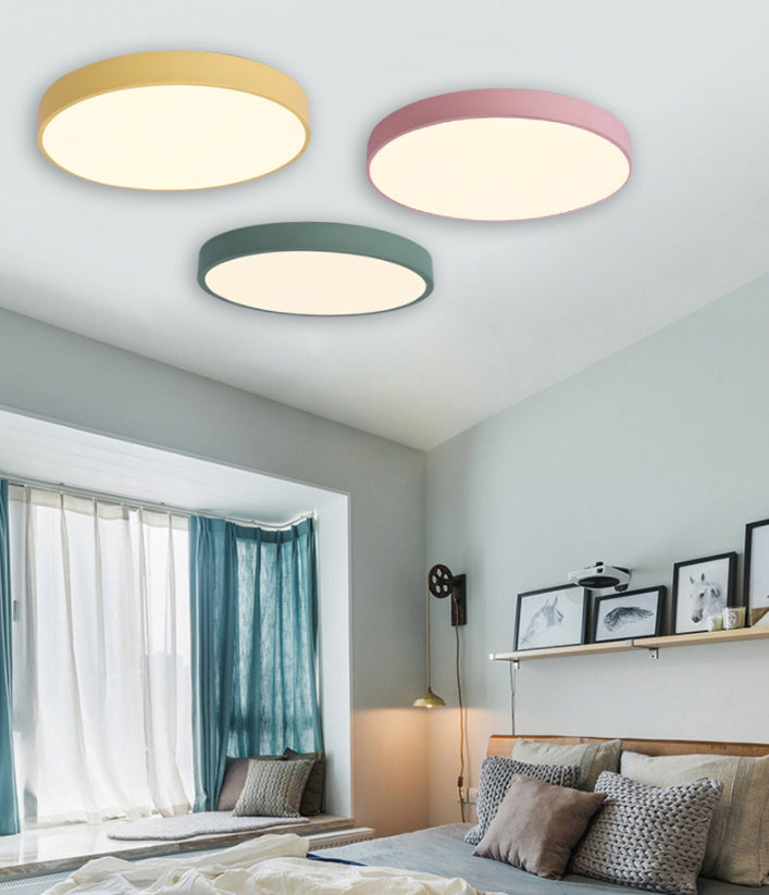 Luces led de montaje de montaje de descarga circular de acrílico