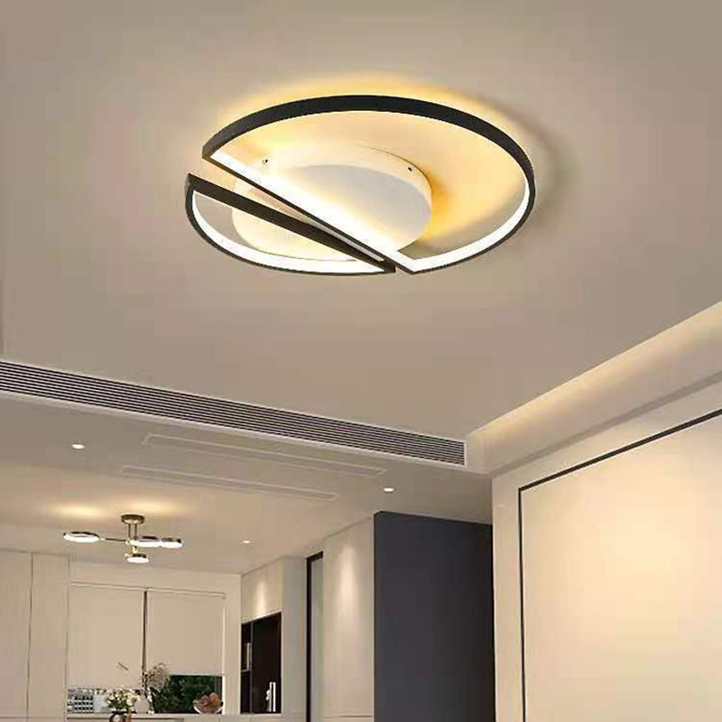Modern Semi Flush Mount Chandelier Metal Semi Flush Light