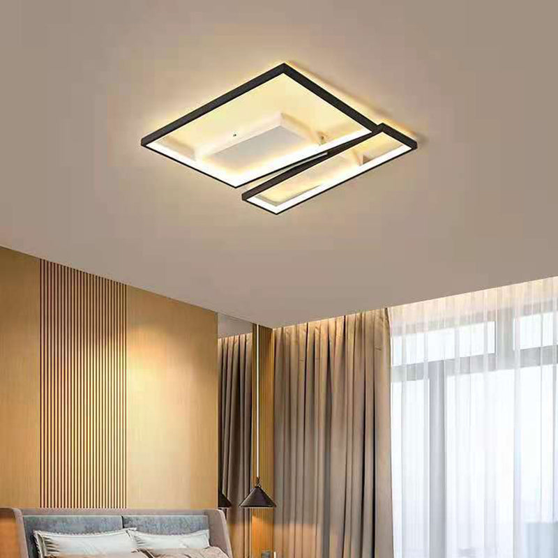 Modern Semi Flush Mount Chandelier Metal Semi Flush Light