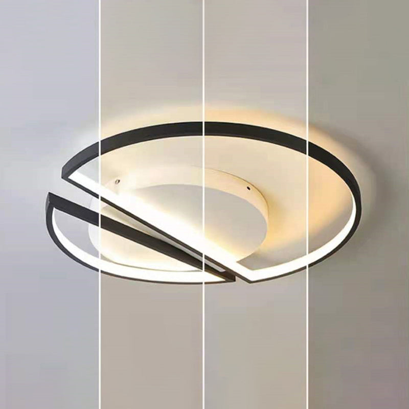 Modern Semi Flush Mount Chandelier Metal Semi Flush Light