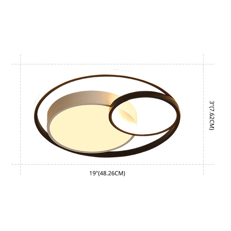 Circular Flush Mount Light Fixture Modern Acrylic Flush Mount