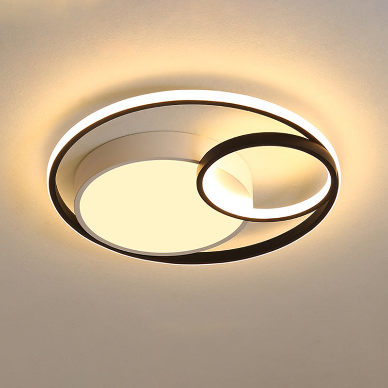 Circular Flush Mount Light Fixture Modern Acrylic Flush Mount