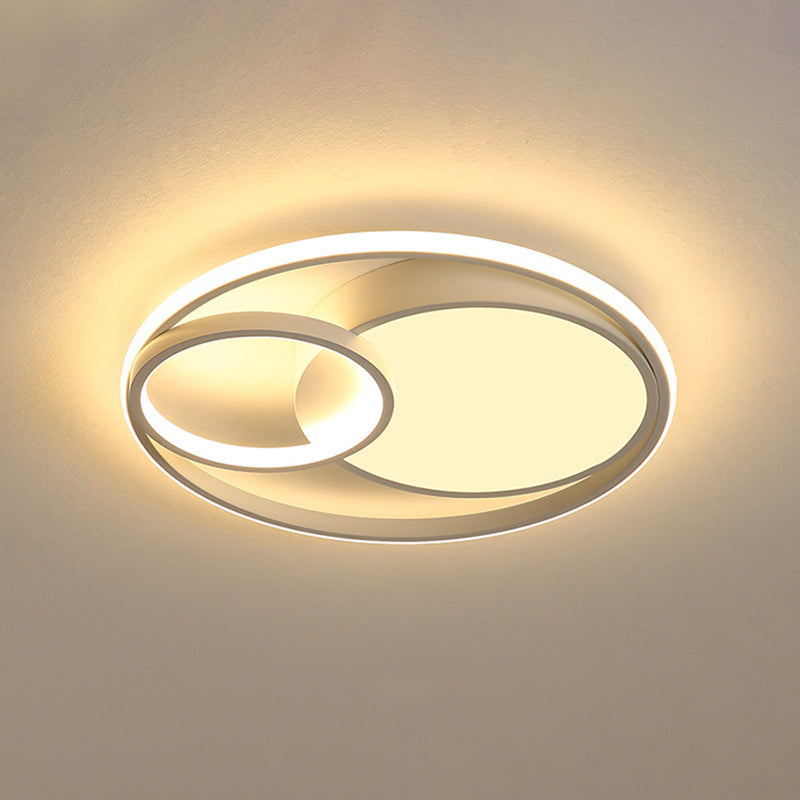 Circular Flush Mount Light Fixture Modern Acrylic Flush Mount