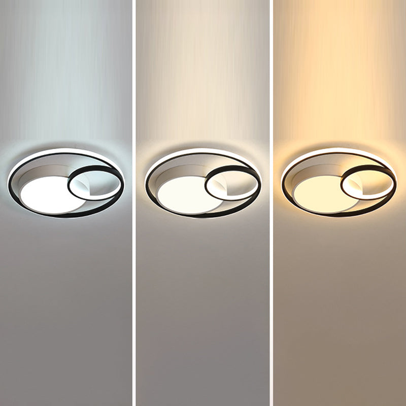 Circular Flush Mount Light Fixture Modern Acrylic Flush Mount