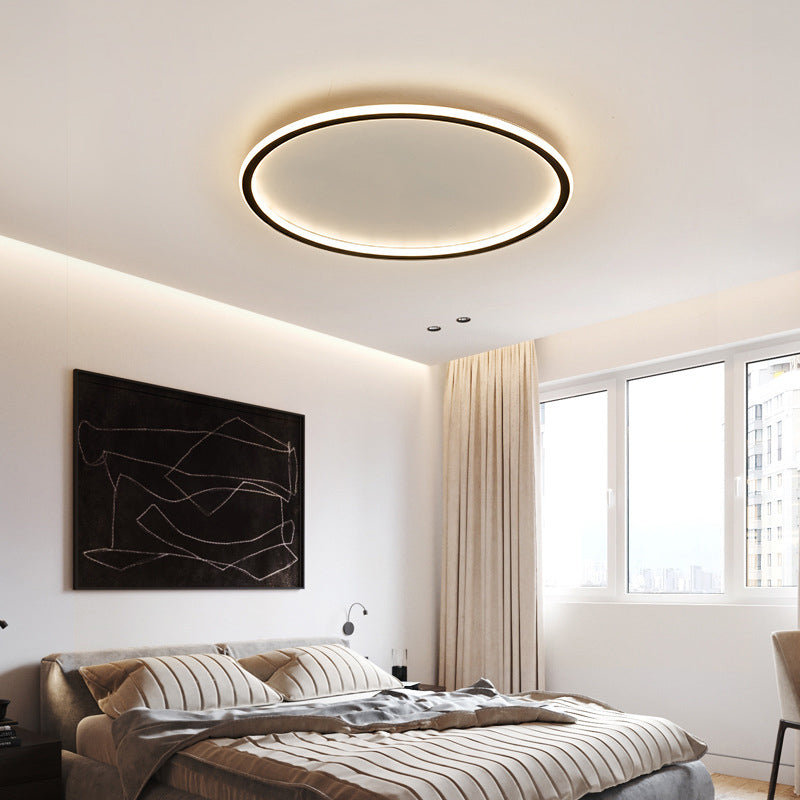 Ultra-thin Minimalist LED Ceiling Light Fixtures Round Modern Style Simplicity LED Flush Mount Lamp for Bedroom