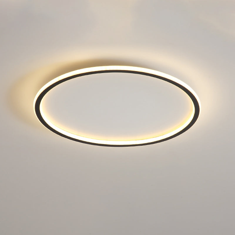 Ultra-thin Minimalist LED Ceiling Light Fixtures Round Modern Style Simplicity LED Flush Mount Lamp for Bedroom