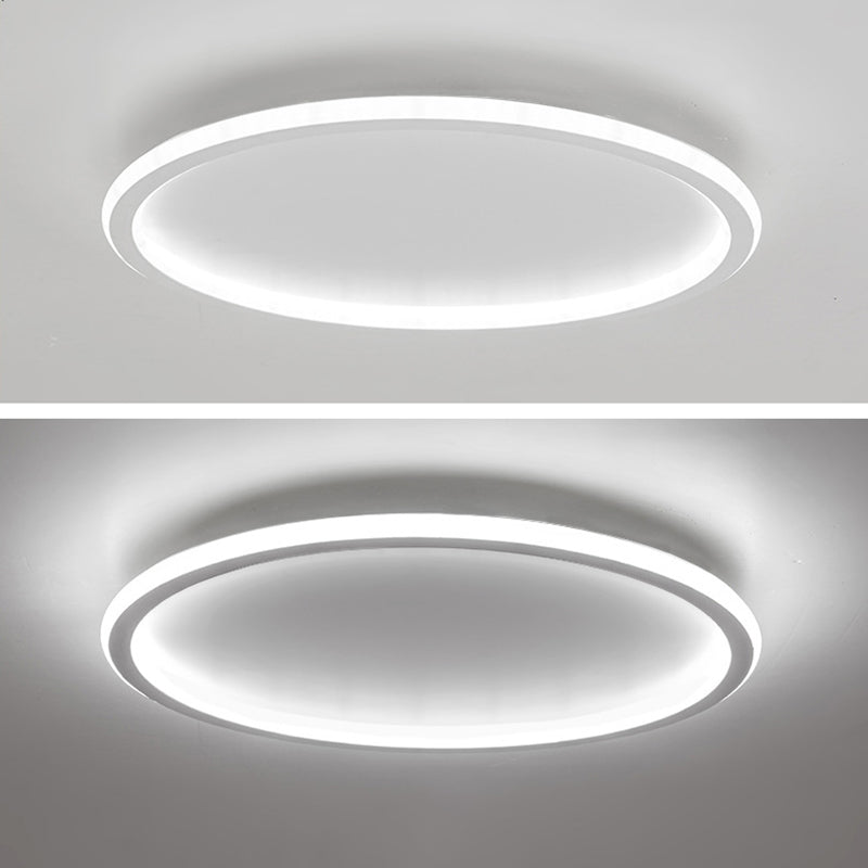 Ultra-thin Minimalist LED Ceiling Light Fixtures Round Modern Style Simplicity LED Flush Mount Lamp for Bedroom