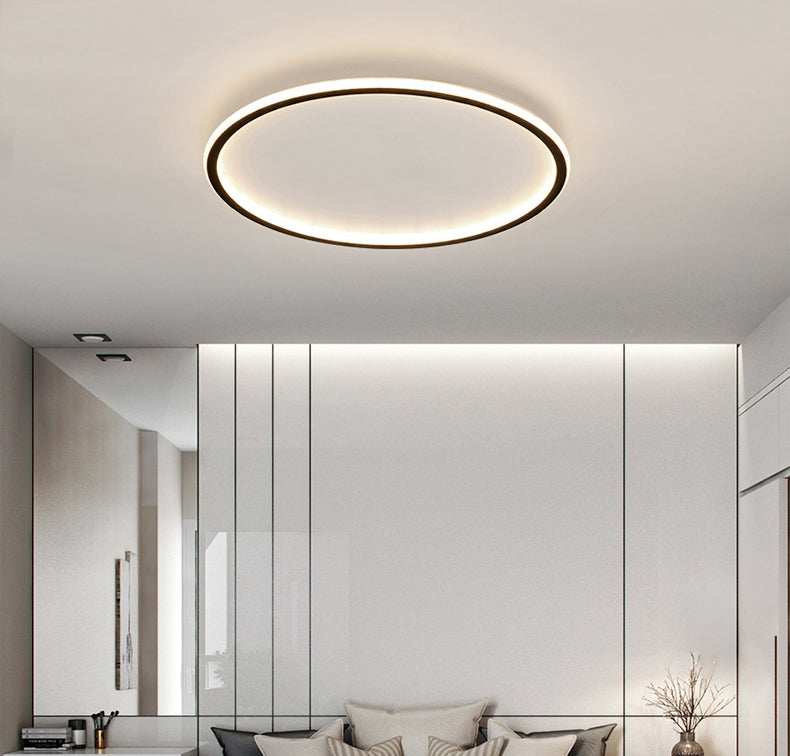 Ultra-thin Minimalist LED Ceiling Light Fixtures Round Modern Style Simplicity LED Flush Mount Lamp for Bedroom