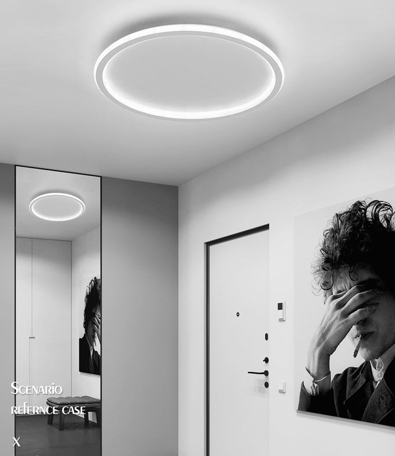 Ultra-thin Minimalist LED Ceiling Light Fixtures Round Modern Style Simplicity LED Flush Mount Lamp for Bedroom