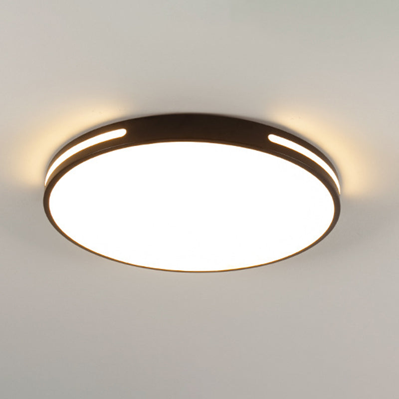 360 ° Surround Lighting Rotondo LED Light Modern Minimalism Metal Openwork Borders Flush Montaggio Lampada per Room Study