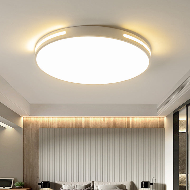 360° surroundverlichting Ronde LED-plafondlamp Modern minimalisme Metalen opengewerkte randen Inbouwlamp voor studeerkamer