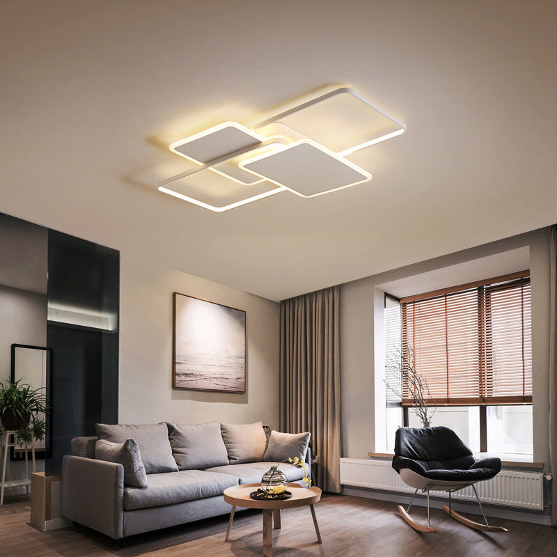 Traverse Plafonnier Plafonnier Minimaliste En Métal Salon LED Plafonnier Éclairage