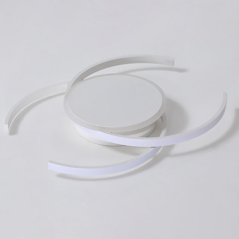 Kreisförmige Semi-Flush-Mount-Licht-Halterung Acryl Moderne Bündig-Halterung Deckenleuchte