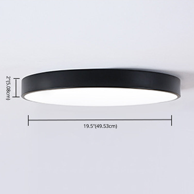 Acrylic Round Modern Style LED Ceiling Light Minimalism Living Room Flush-mount Lamp