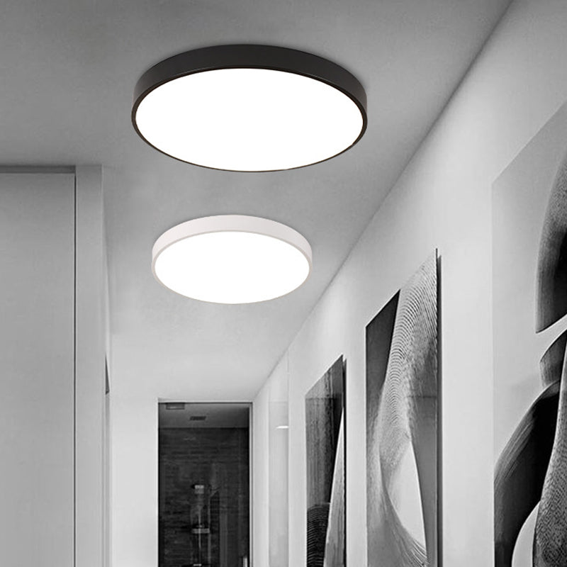 Acrylic Round Modern Style LED Ceiling Light Minimalism Living Room Flush-mount Lamp