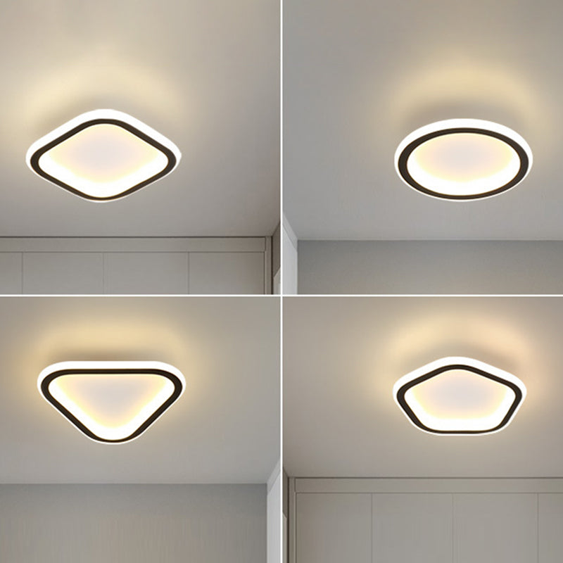 Ultra-Thin Flush Mount Ceiling Light Fixture Modern Minimalist Style Acrylic Flush Ceiling Lights