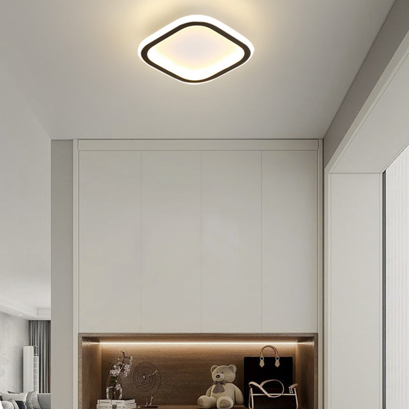 Ultra-Thin Flush Mount Ceiling Light Fixture Modern Minimalist Style Acrylic Flush Ceiling Lights