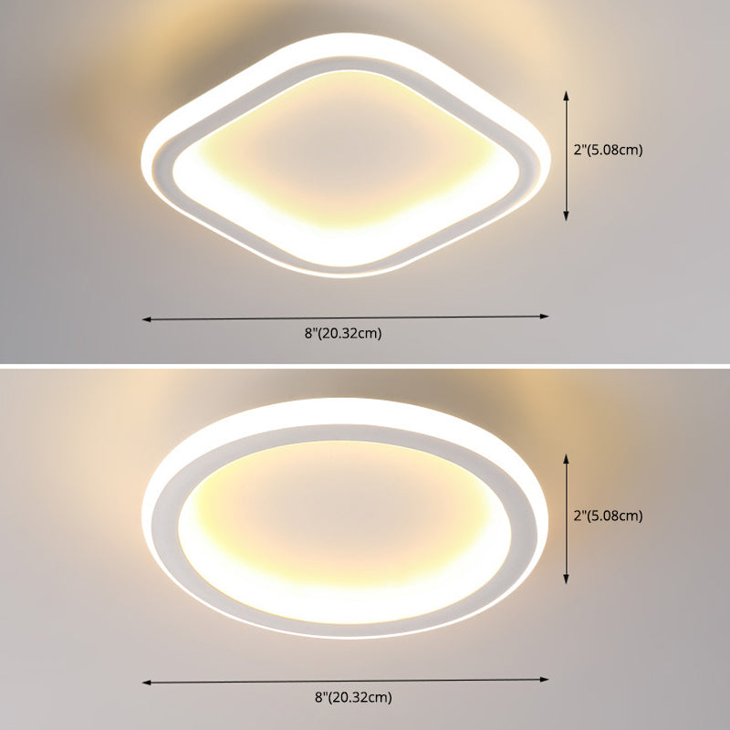 Ultra-Thin Flush Mount Ceiling Light Fixture Modern Minimalist Style Acrylic Flush Ceiling Lights