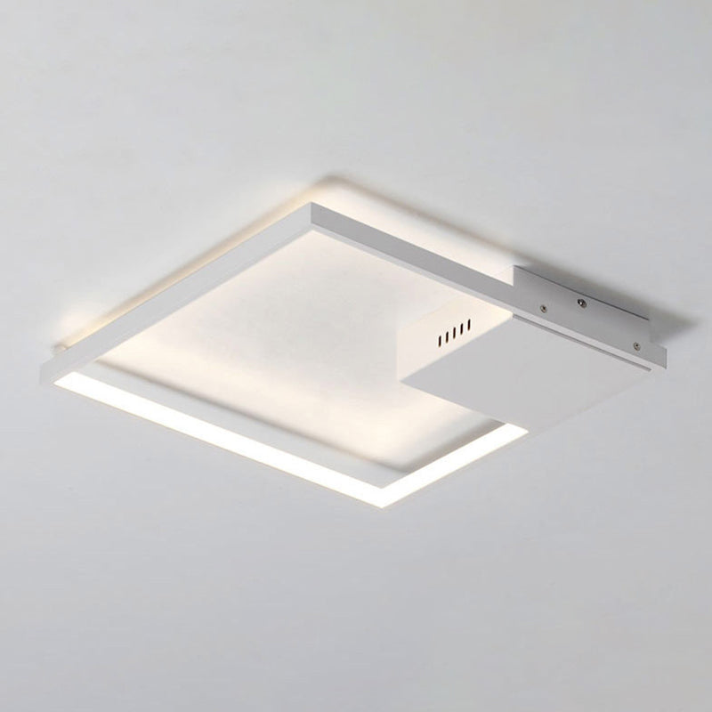 Square Semi Flush Mount Light Fixture Simplicity Acrylic Ceiling Flush Mount for Living Room