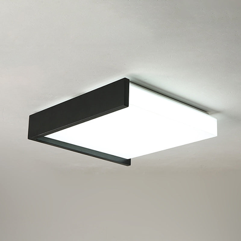 Minimalisme nordique Style LED Ceiling Light Acrylic Shade Geometric Design Flush-mount Lamp for Bedroom
