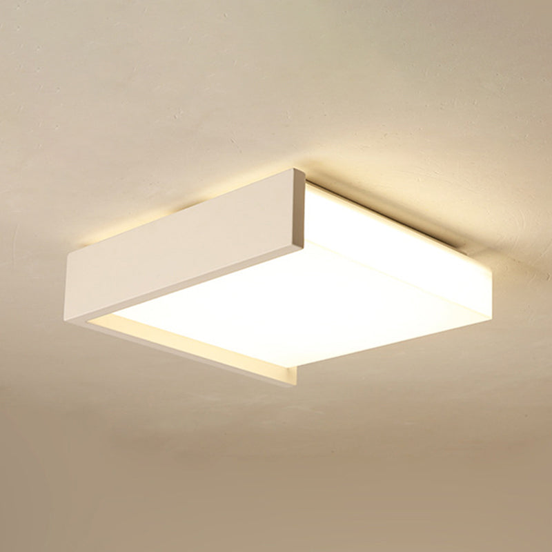 Minimalisme nordique Style LED Ceiling Light Acrylic Shade Geometric Design Flush-mount Lamp for Bedroom