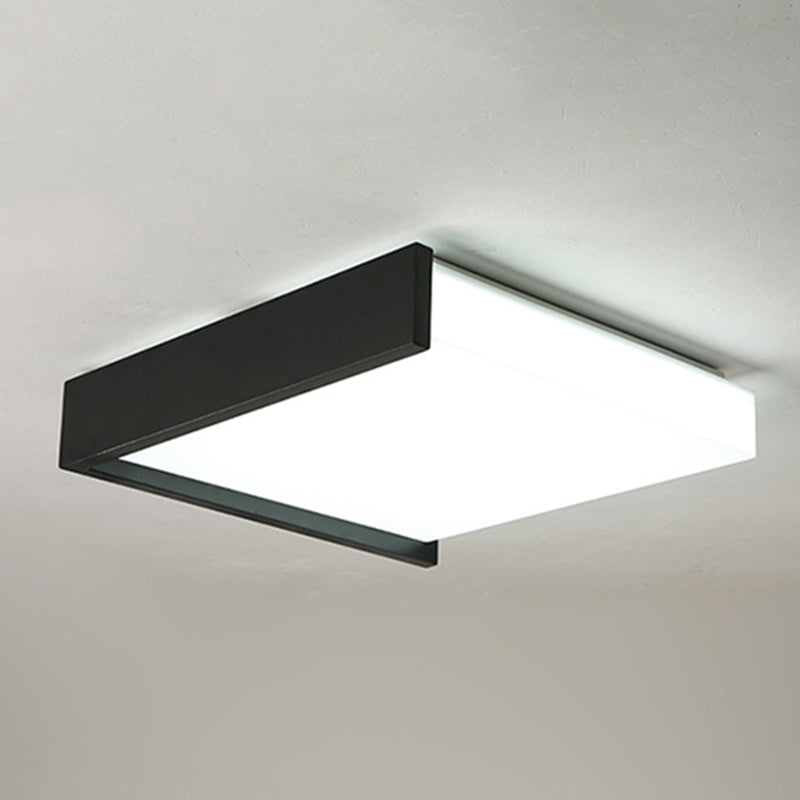 Minimalisme nordique Style LED Ceiling Light Acrylic Shade Geometric Design Flush-mount Lamp for Bedroom