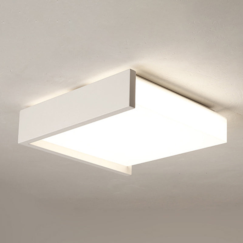 Minimalisme nordique Style LED Ceiling Light Acrylic Shade Geometric Design Flush-mount Lamp for Bedroom