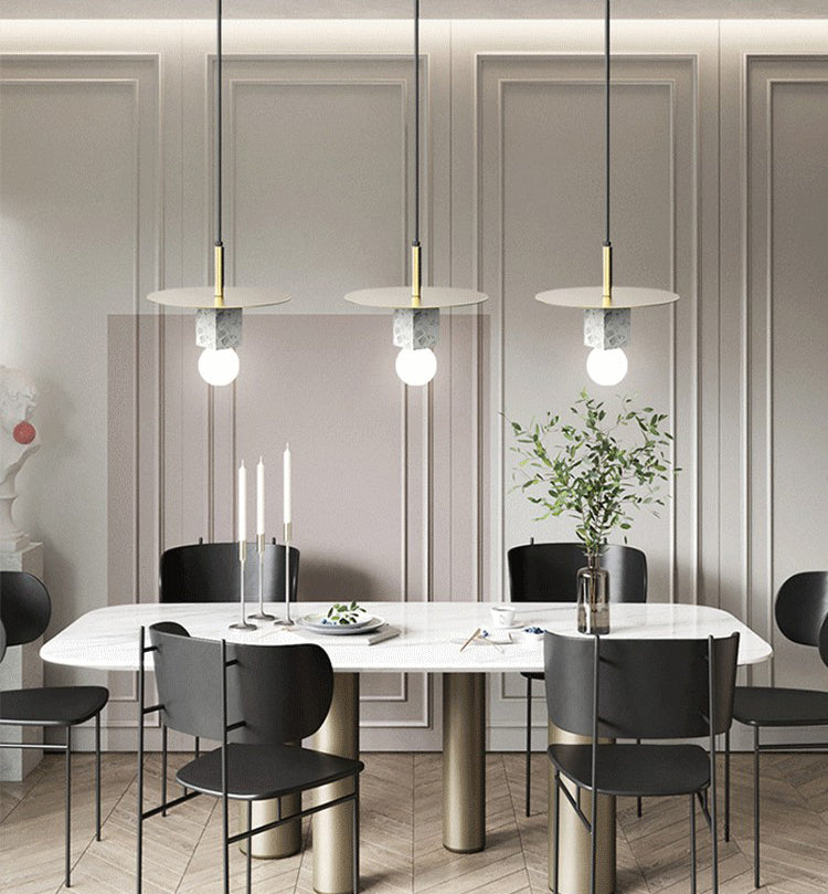 Schattierte Beleuchtung Anhänger zeitgenössischer Stil Steinschlafzimmer Anhänger Beleuchtung