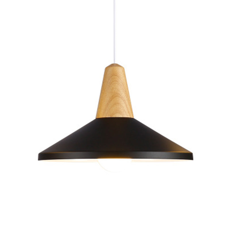 Trota in legno in metallo Trota sospesa a sospensione Simplicità Simplicità Apparecchio di illuminazione a sospensione per camera da letto