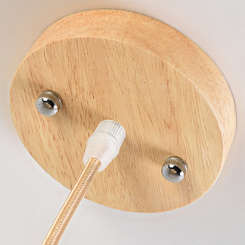 Japanse stijl houten huis kroonluchter handgemaakte houten hanglamp voor bar balkon