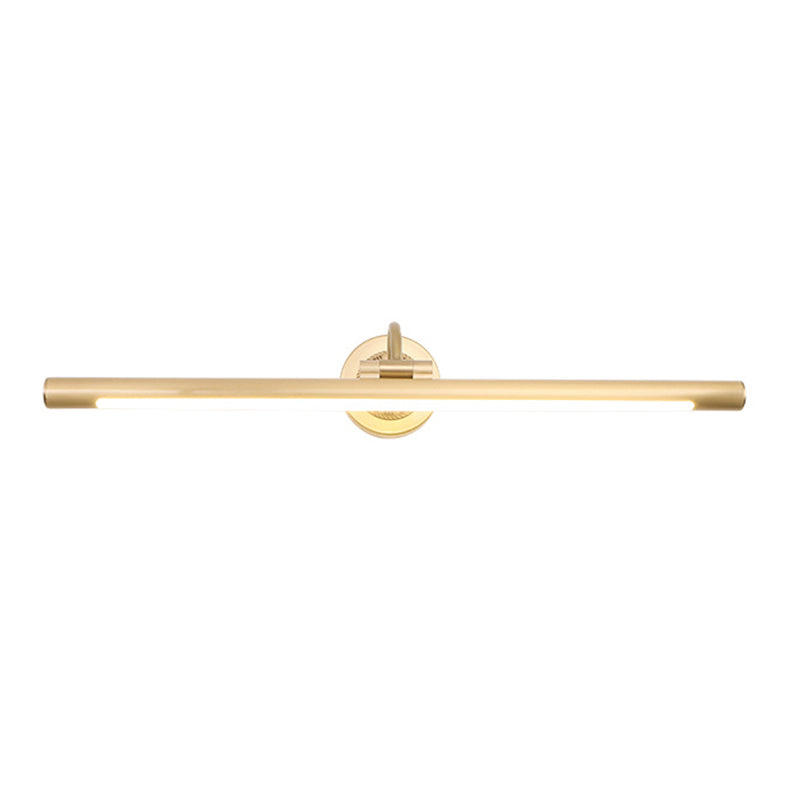 Testa regolabile Light LED lineare Luce moderna Minimalismo Brass Vanity Luce neutra per mobile da bagno