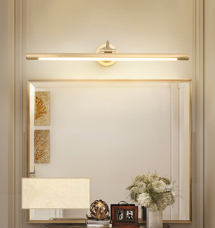 Testa regolabile Light LED lineare Luce moderna Minimalismo Brass Vanity Luce neutra per mobile da bagno