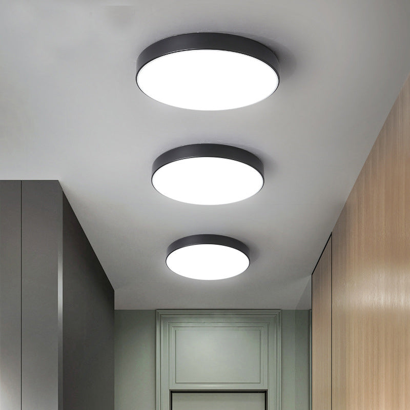 Plafonnier LED rond en acrylique, luminaire de Style nordique simple, pour couloir d'entrée