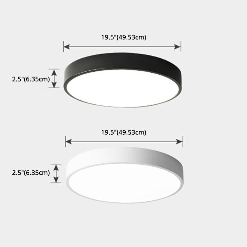 Plafonnier LED rond en acrylique, luminaire de Style nordique simple, pour couloir d'entrée