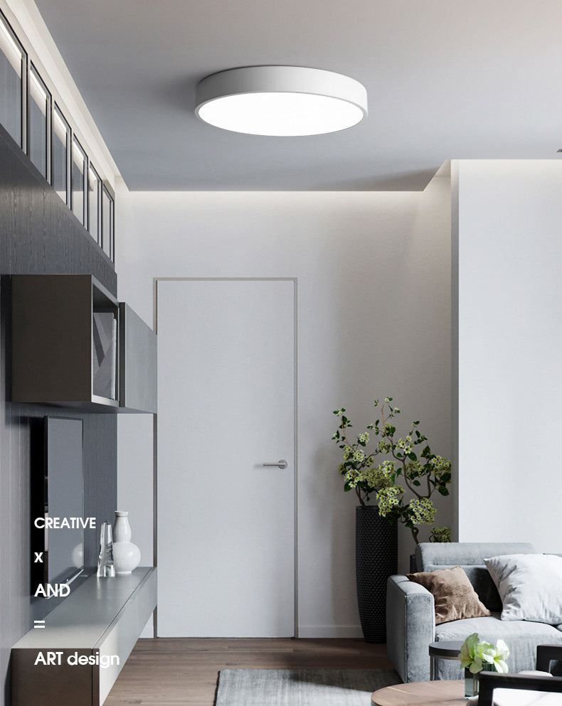 Plafonnier LED rond en acrylique, luminaire de Style nordique simple, pour couloir d'entrée