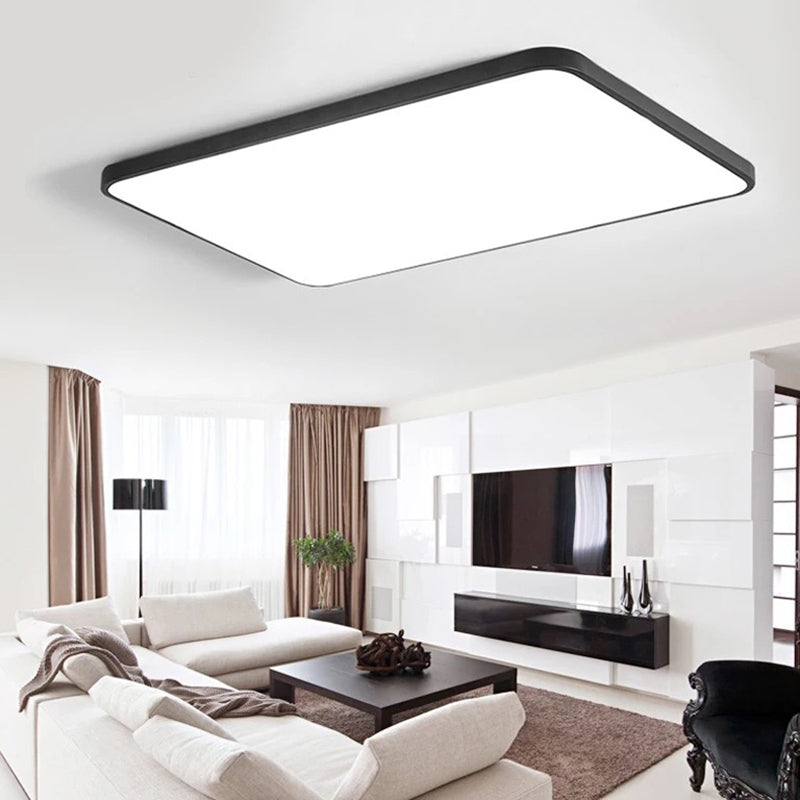 Rectangular Flush Mount Light Fixtures Modern Acrylic Flush Light