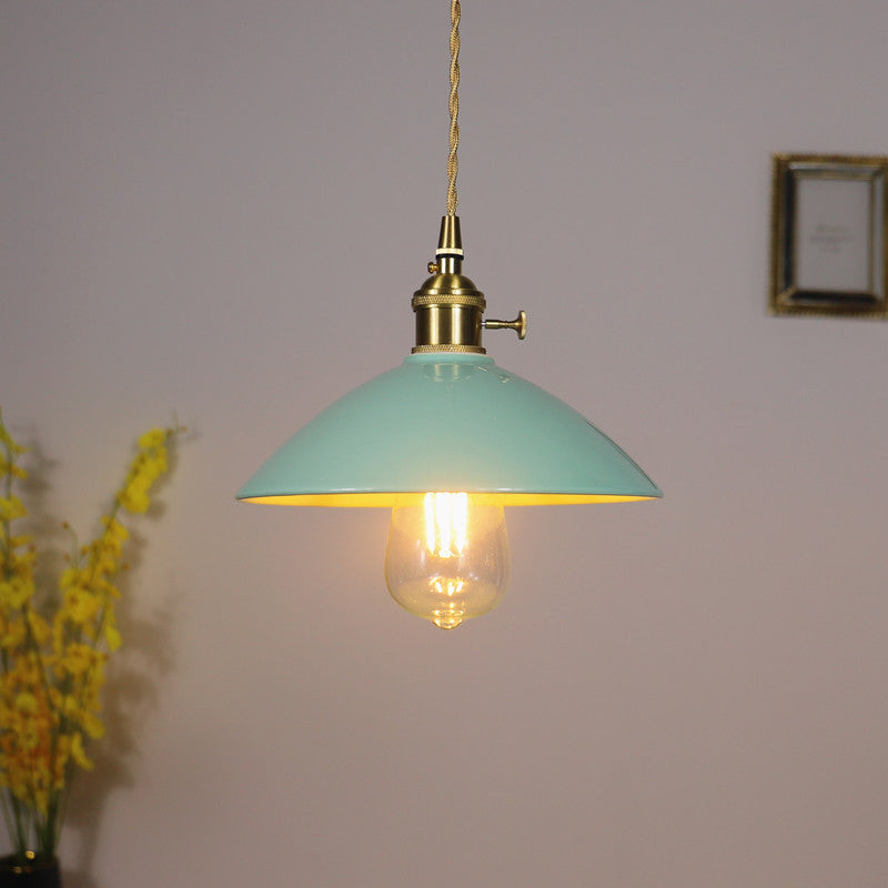 Apparecchiatura a pendente conica a 1 luci Accensione ceramica vintage per sala da pranzo