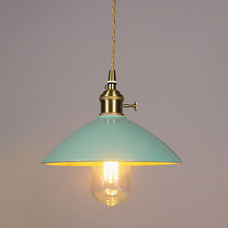 Apparecchiatura a pendente conica a 1 luci Accensione ceramica vintage per sala da pranzo