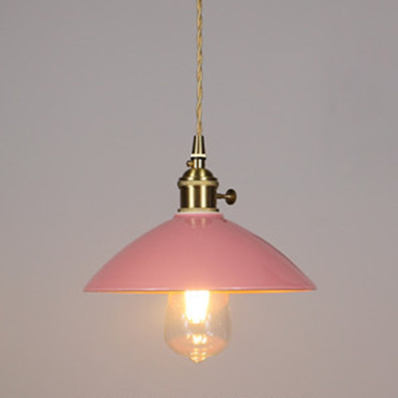 Apparecchiatura a pendente conica a 1 luci Accensione ceramica vintage per sala da pranzo