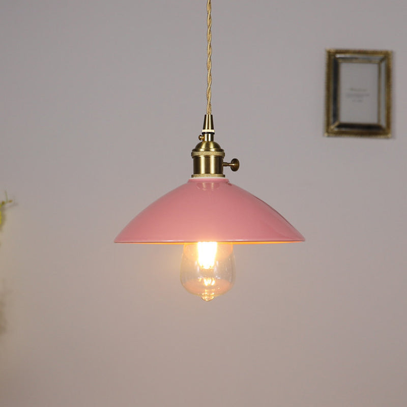 Apparecchiatura a pendente conica a 1 luci Accensione ceramica vintage per sala da pranzo