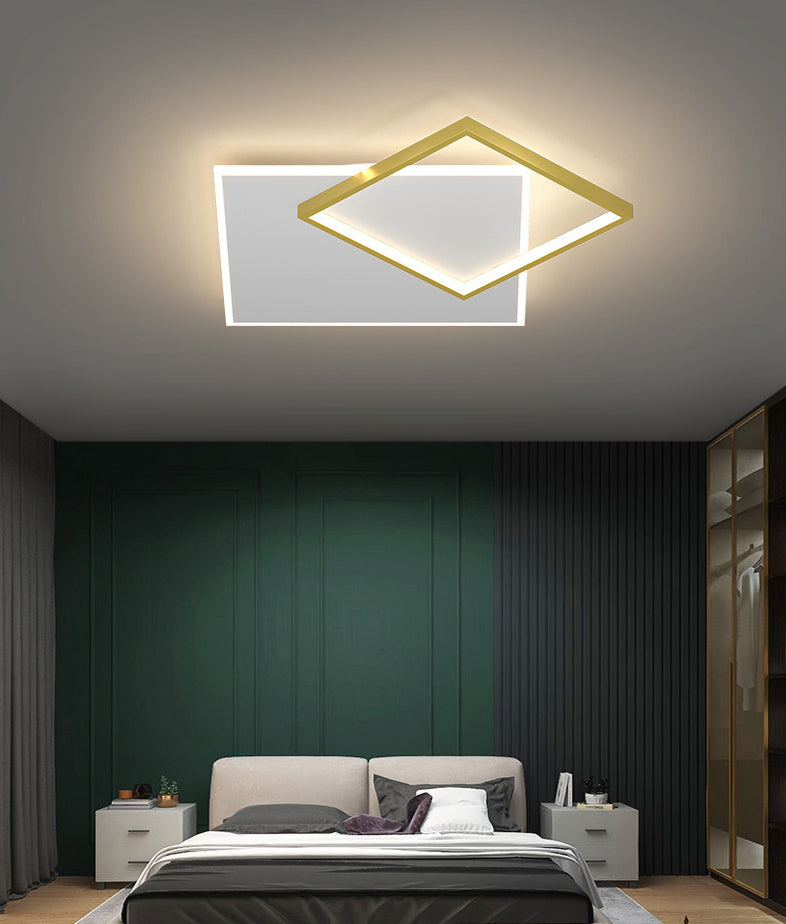 Square Flush Mount Light Fixtures Modern Acrylic Flushmount