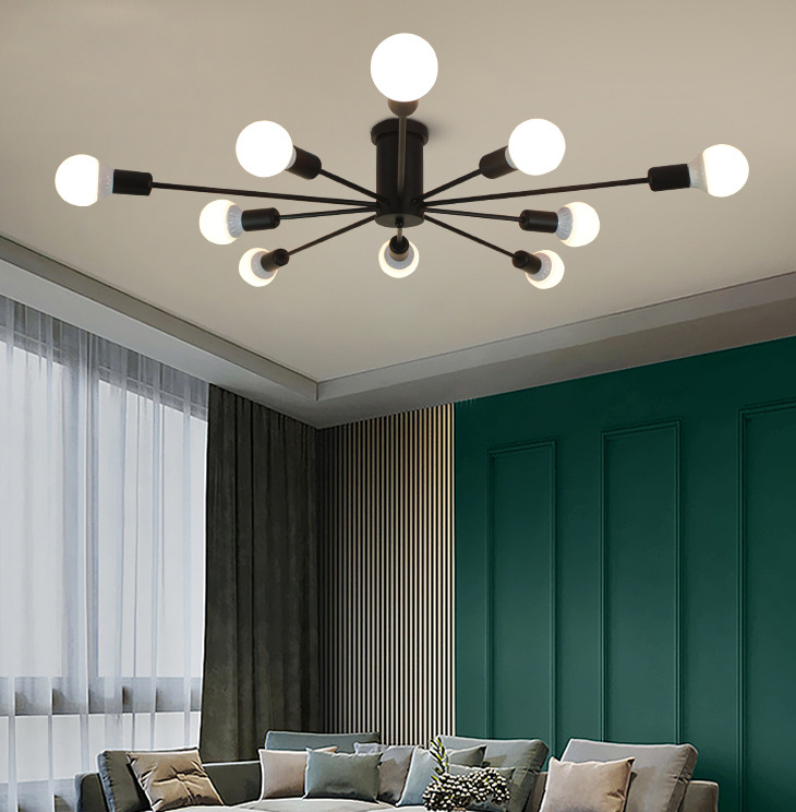 Faculteur de plafond en métal créatif de style nordique