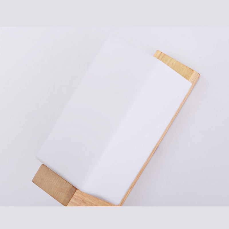 Japanese Style Wooden Bedside Wall Lamp 1 Head Glass lampshade Hotel Aisle Lamp